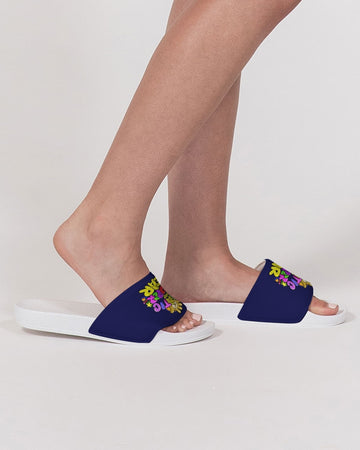 Funatic The Super Bear Navy Blue Ladies Slide Sandal - 0