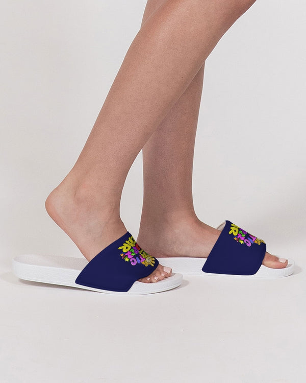 Funatic The Super Bear Navy Blue Ladies Slide Sandal