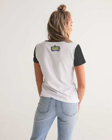 Funatic The Super Bear Logo Ladies V-Neck Tee - 0