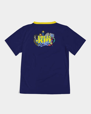 GKW Alphabet Navy Blue Boys Tee - 0
