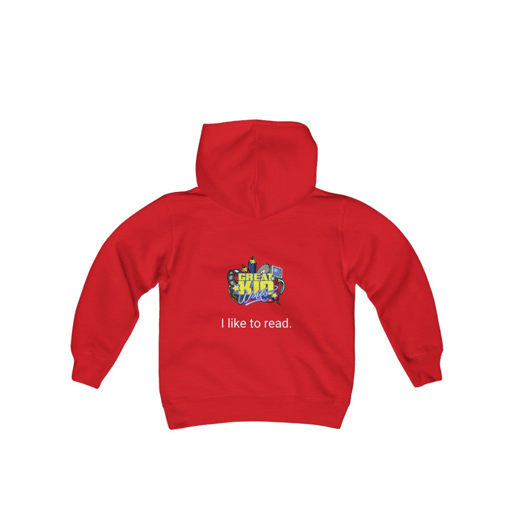 I LIKE TO READ Girls Hoodie