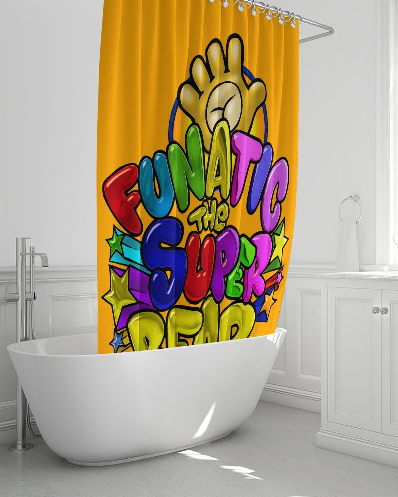 Funatic The Super Bear Orange Crush Shower Curtain