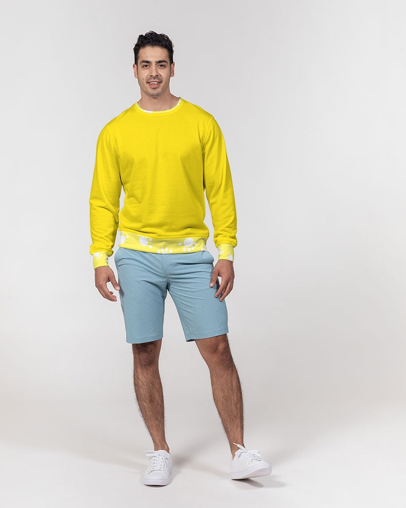 Funatic The Super Bear Paws Yellow Men's Classic French Terry Crewneck Pullover