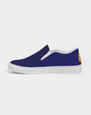 Funatic The Super Bear Navy Blue Ladies Slip-On Canvas Shoe-7