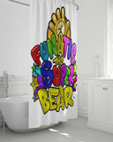 Funatic The Super Bear White Shower Curtain