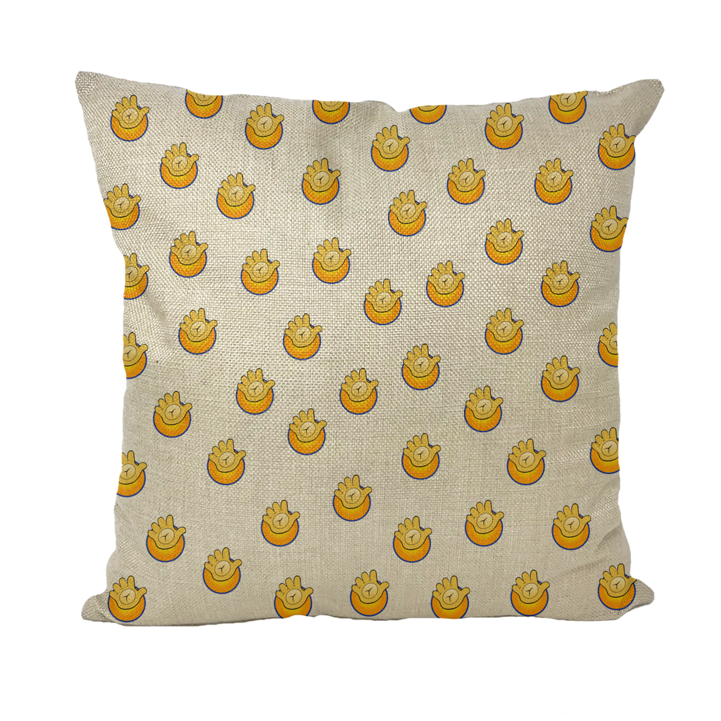 Funatic The Super Bear Linen Style Throw Pillow Cover