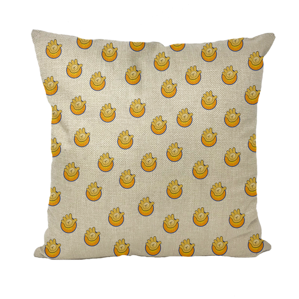 Funatic The Super Bear Linen Style Throw Pillow Cover