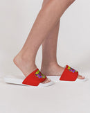 Funatic The Super Bear Ladies Red Slide Sandal-4