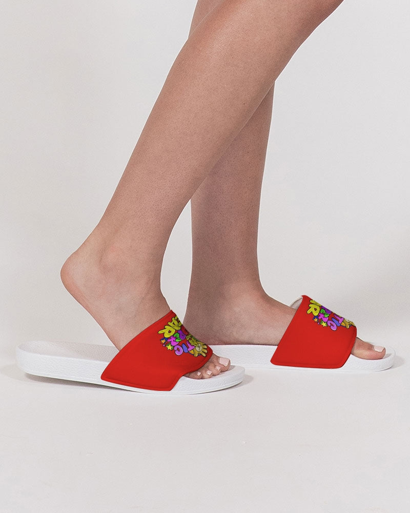 Funatic The Super Bear Ladies Red Slide Sandal