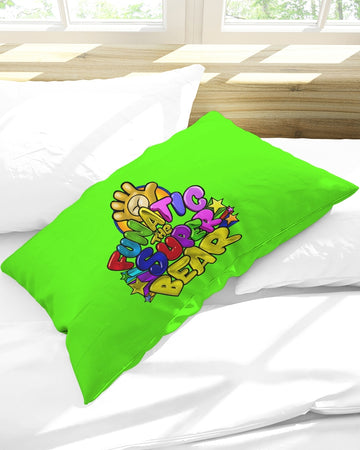 Funatic The Super Bear Chartreuse Queen Pillow Case