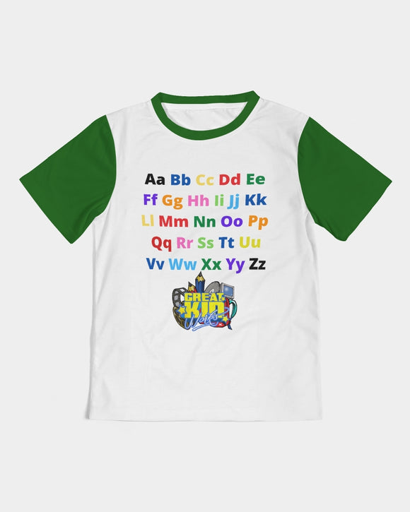 GKW ALPHABET GREEN BOYS TEE