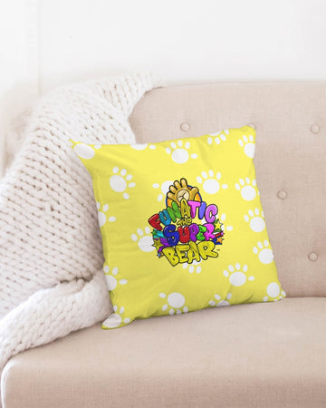 Funatic The Super Bear Paws Yellow Throw Pillow Case
