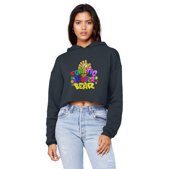 Funatic The Super Ladies Cropped Raw Edge Boyfriend Hoodie
