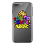 Funatic The Super Bear Back Transparent Apple and Samsung Hard Phone Case