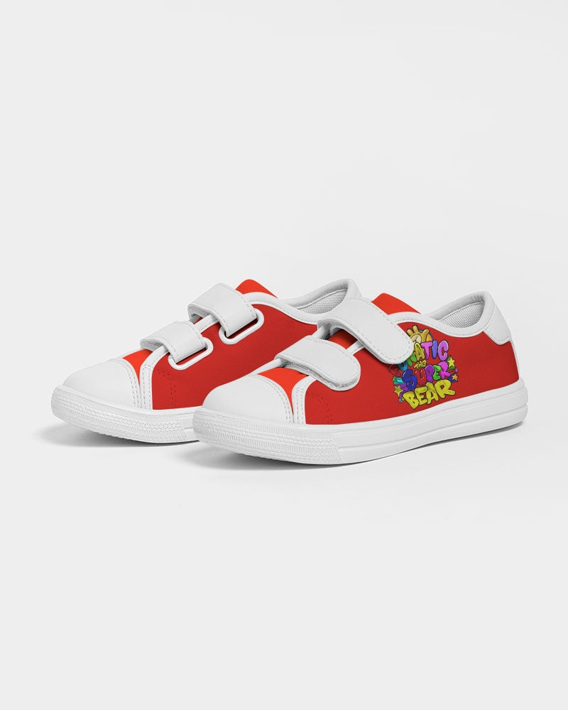 Funatic The Super Bear Red Kids Velcro Sneaker