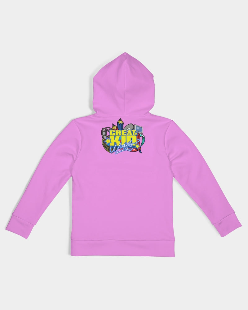 GKW ALPHABET PINK GIRLS HOODIE