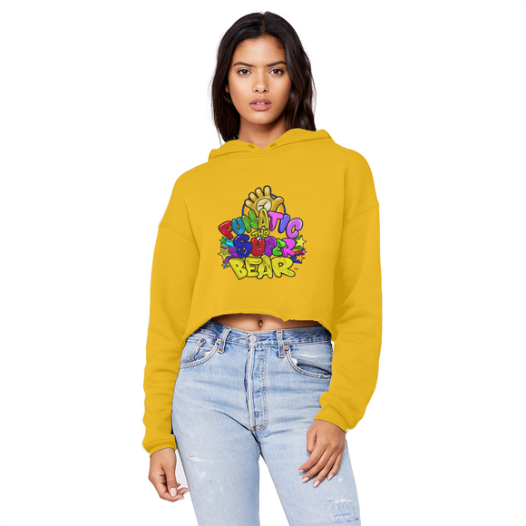 Funatic The Super Ladies Cropped Raw Edge Boyfriend Hoodie