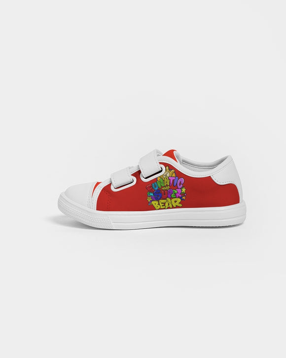 Funatic The Super Bear Red Kids Velcro Sneaker