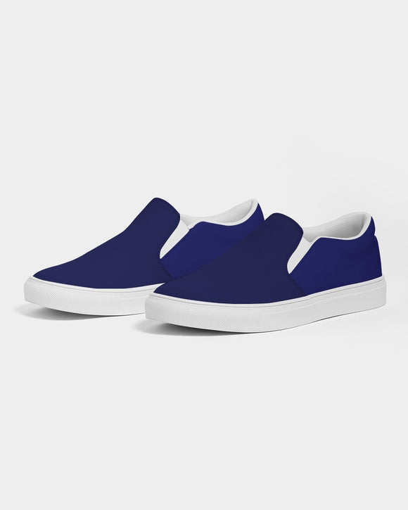 Funatic The Super Bear Navy Blue Ladies Slip-On Canvas Shoe