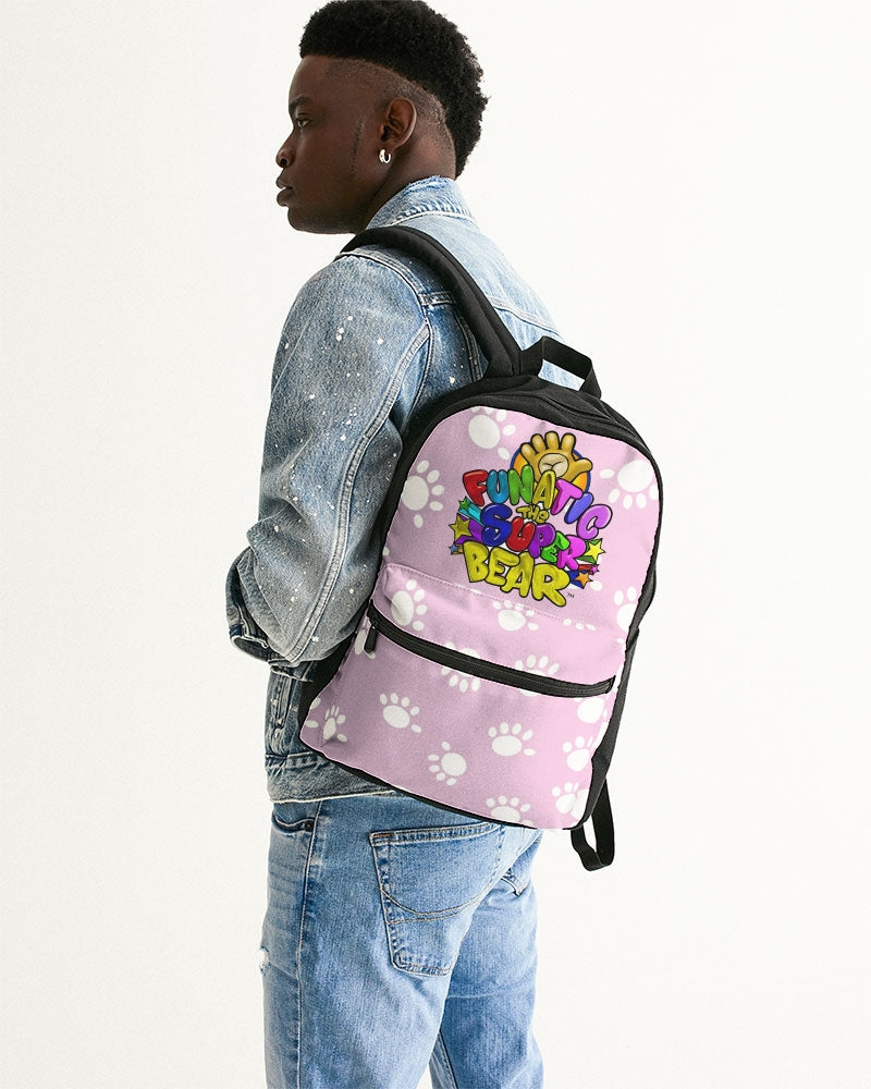 Funatic The Super Bear Small Pink Canvas Back Pack