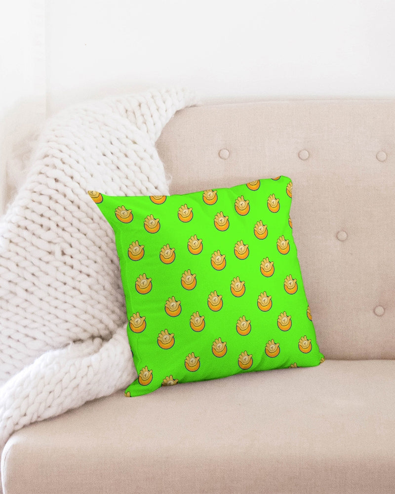 Funatic The Super Bear Chartreuse Throw Pillow Case