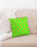 Funatic The Super Bear Chartreuse Throw Pillow Case