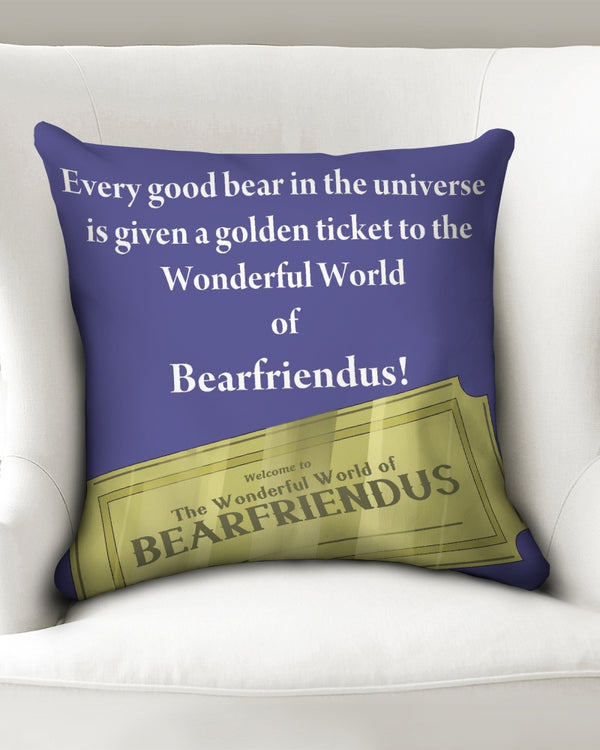 The Golden Ticket Throw Pillow Case