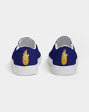 Funatic The Super Bear Navy Blue Ladies Slip-On Canvas Shoe-2
