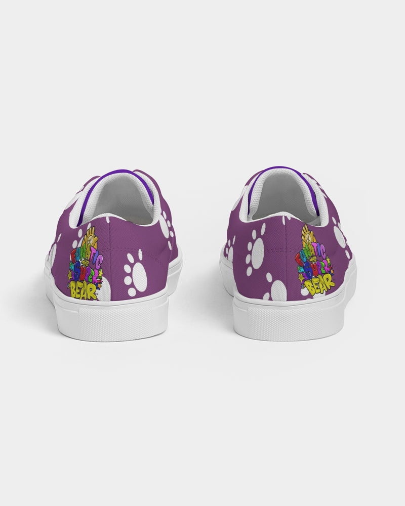 Funatic The Super Bear Men's Purple Lace Up Canvas Shoe