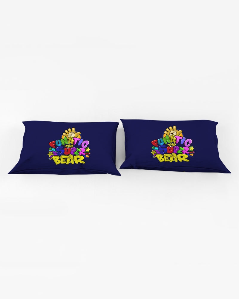 Funatic The Super Bear Navy Blue Queen Pillow Case - 0