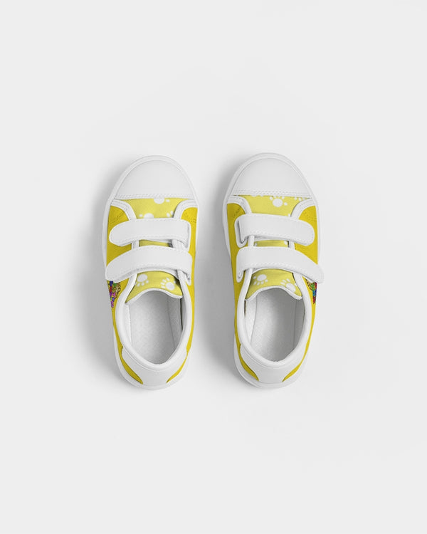 Funatic The Super Bear Sunshine Yellow Kids Velcro Sneaker
