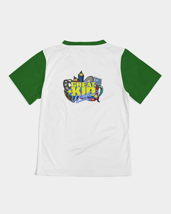GKW ALPHABET GREEN BOYS TEE