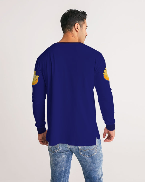 Funatic The Super Bear Men's Long Sleeve Navy Blue Tee