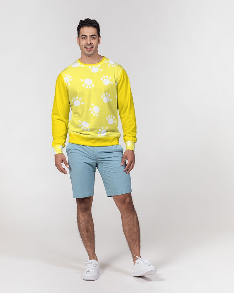 Funatic The Super Bear Sunshine Yellow Men's Classic French Terry Crewneck Pullover