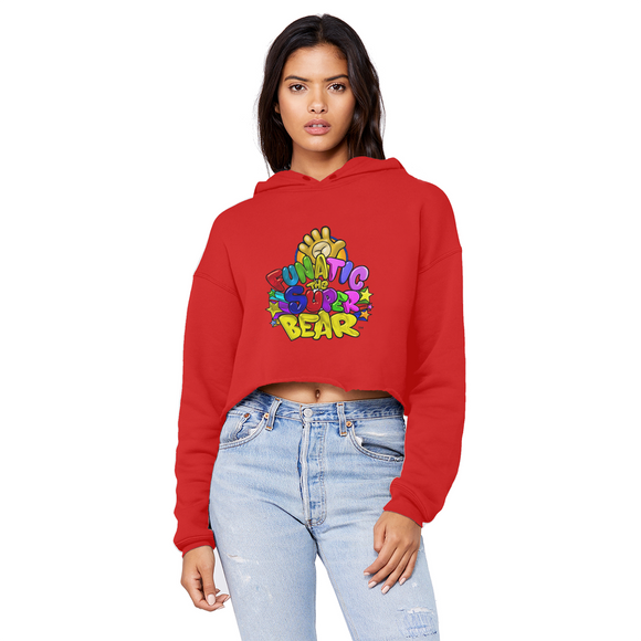 Funatic The Super Ladies Cropped Raw Edge Boyfriend Hoodie