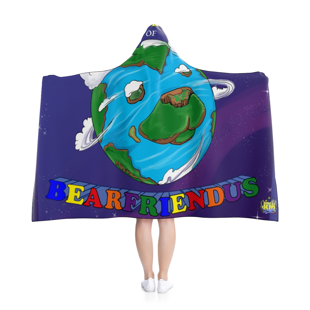 WORLD OF BEARFRIENDUS Large Hooded Blanket