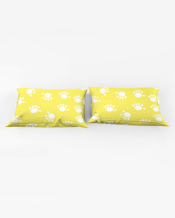 Funatic The Super Bear Paws Yellow Queen Pillow Case - 0