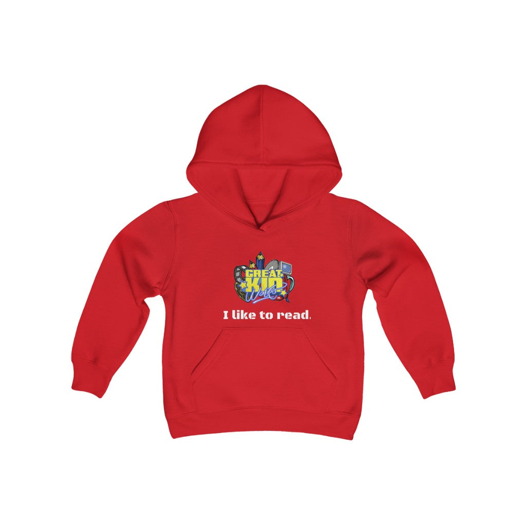 I LIKE TO READ Girls Hoodie