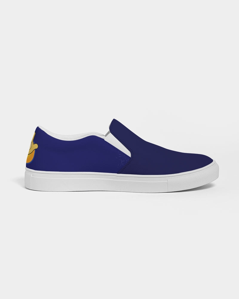 Funatic The Super Bear Navy Blue Ladies Slip-On Canvas Shoe