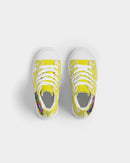 Funatic The Super Bear Paws Kids Hightop Yellow Canvas Shoe-5