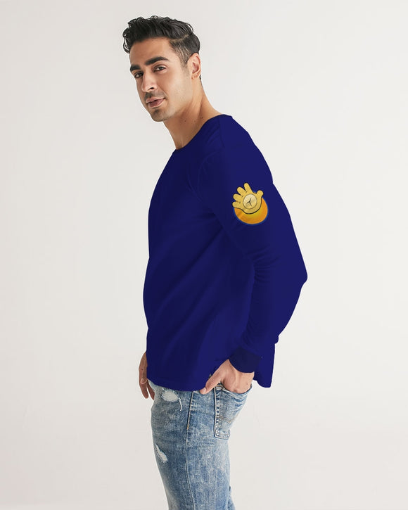 Funatic The Super Bear Men's Long Sleeve Navy Blue Tee