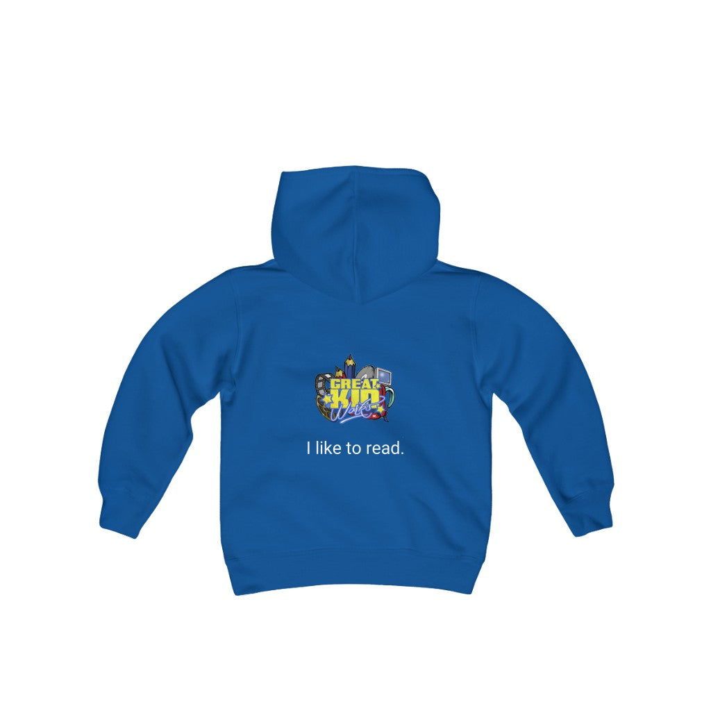 I LIKE TO READ Boys Hoodie