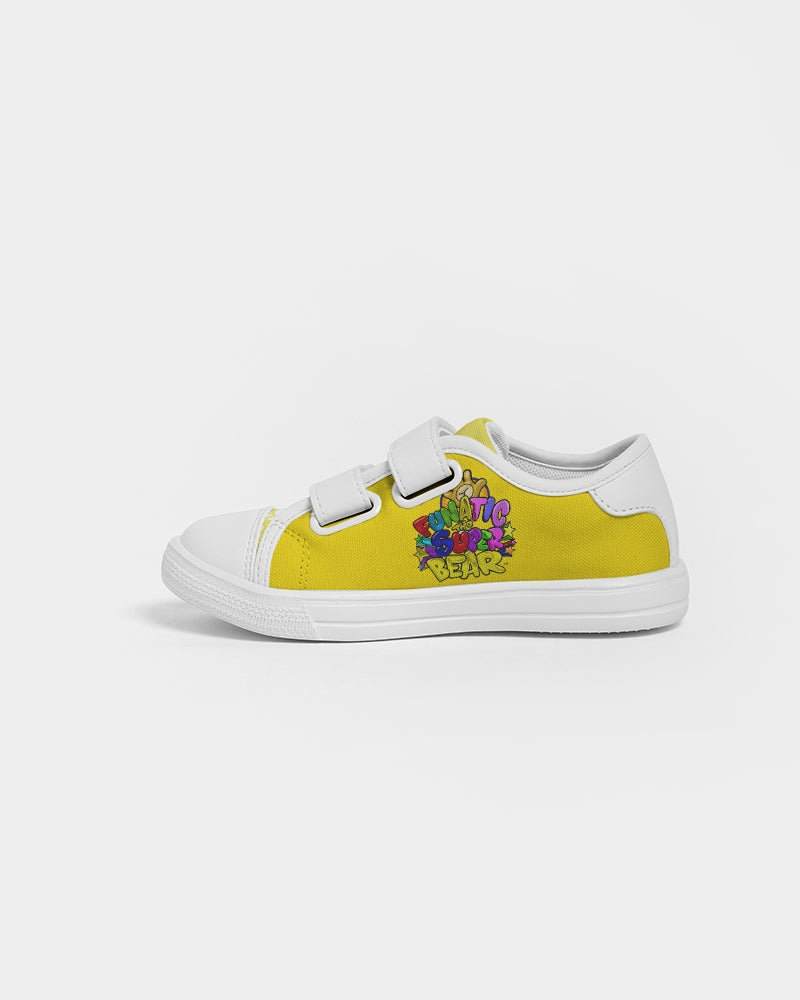 Funatic The Super Bear Sunshine Yellow Kids Velcro Sneaker