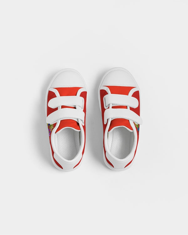 Funatic The Super Bear Red Kids Velcro Sneaker