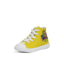 Funatic The Super Bear Sunshine Yellow Kids Hightop Canvas Shoe