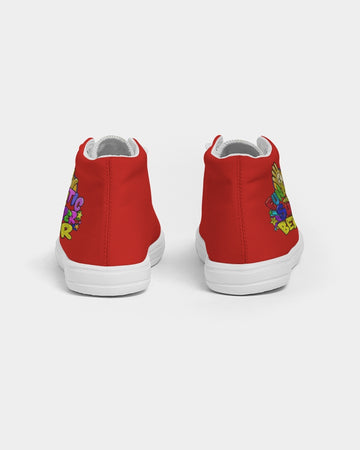 Funatic The Super Bear Red Kids Hightop Canvas Shoe - 0