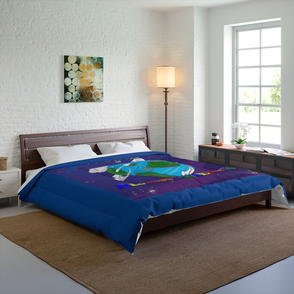 World of Bearfriendus Blue Comforter