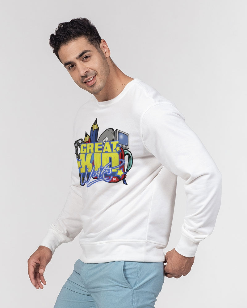 GKW Men's Classic French Terry Crewneck Pullover