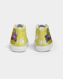 Funatic The Super Bear Paws Kids Hightop Yellow Canvas Shoe-2