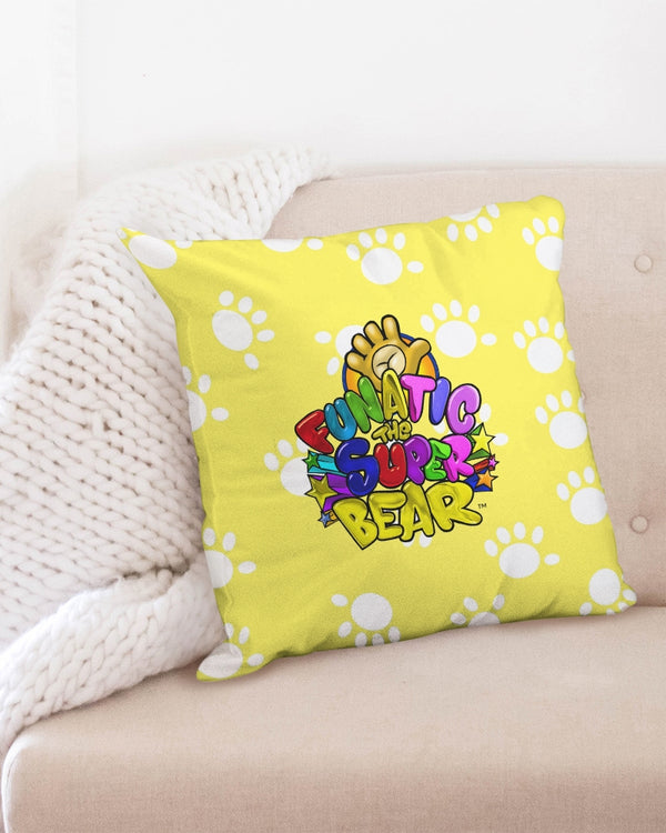 Funatic The Super Bear Paws Yellow Pillow Case